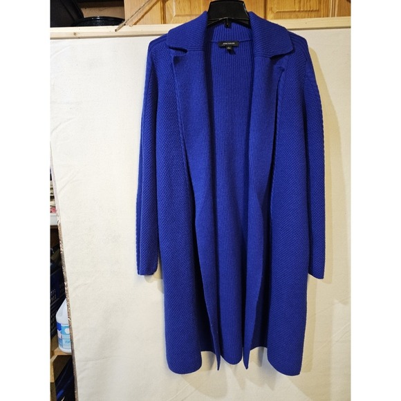 Ann Taylor Sweaters - Ann Taylor Loft Women's Electric Blue Rib Cardigan Open Front Size Small